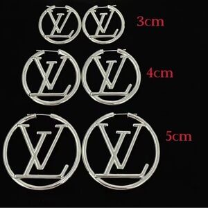 Earrings…Earring’s… Silver LV Pierced Earrings